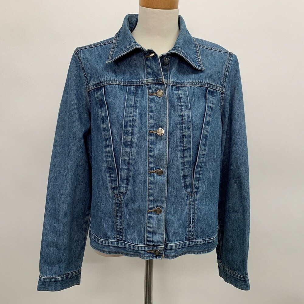 Faded Glory Authentic Women's Denim‎ Jean Jacket Small 4 6 Blue